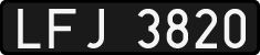 License plates of Poland, 1976 year system