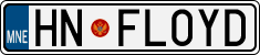 License plate of Montenegro, Vanity Plates