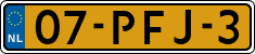 License plate of the Netherlands, Cars