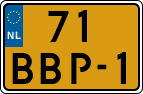 License plate of the Netherlands, Heavy Commercial Vehicles (1994 system)