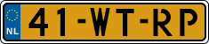 License plate of the Netherlands, Trailers