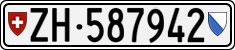 License plate of Switzerland, Cars