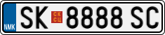 License plate of North Macedonia, Regular plates (2012)