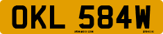 License plate of the United Kingdom, 1963 year system