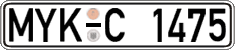German license plate, Regular plates