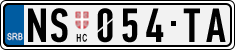 License plate of Serbia, Cars