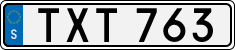License plate of Sweden, Regular plates