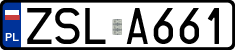 License plates of Poland, Regular car plates
