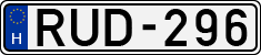 license plates of Hungary, Cars (1990)