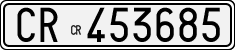 License plate of Italy, Cars (1927 year series)