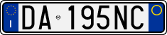 License plate of Italy, Cars (1994 year series)
