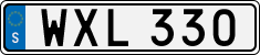 License plate of Sweden, Regular plates