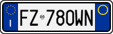 License plate of Italy, Cars (1994 year series)