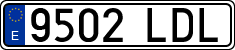 License plates of Spain, Ordinary (2000)