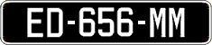 French license plate, SIV (oldtimers)