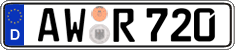 German license plate, Regular plates