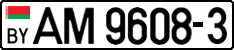 License plate Belarus, Trucks and buses (2004)