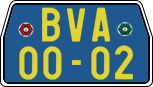 License plate of the Czech Republic, Foreign citizens and enterprises (1960)