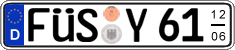 German license plate, Seasonal plates