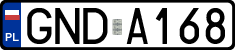 License plates of Poland, Regular car plates