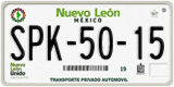 Nuevo León, Cars (AAA-00-00)