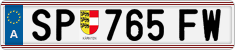 License plate of Austria, Regular plates