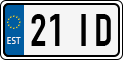 License plate of Estonia, Motorcycles