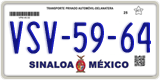 Sinaloa, Samochody osobowe (AAA-00-00)