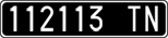 License plate of Italy, Cars (1927 year series)
