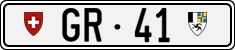 License plate of Switzerland, Cars