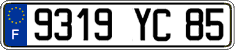 French license plate, FNI