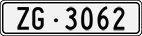 License plate of Switzerland, Cars