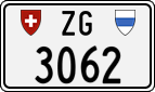 License plate of Switzerland, Cars