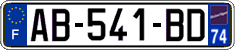 French license plate, SIV (ordinary)