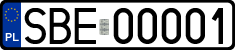 License plates of Poland, Regular car plates