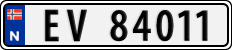License plate of Norway, Cars
