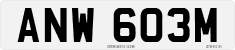 License plate of the United Kingdom, 1963 year system