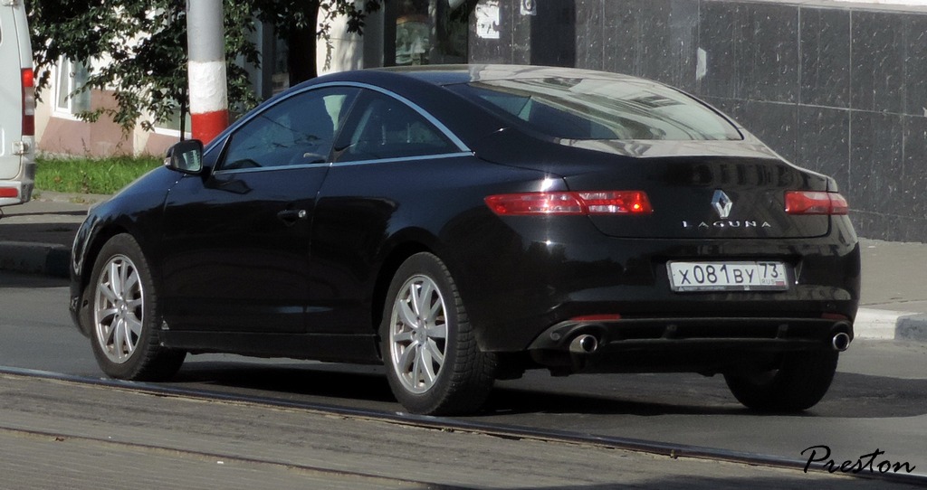 х 081 ву 73, Renault Laguna 3rd gen Coupé (X91), 2008–2015