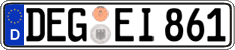German license plate, Regular plates