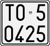License plate of Italy, Motorcycles (1927 year series)