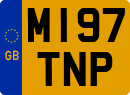 License plate of the United Kingdom, 1983 year system