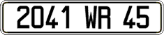 French license plate, FNI