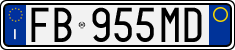 License plate of Italy, Cars (1994 year series)