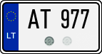 License plate of Lithuania, Trailers