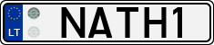 License plate of Lithuania, Vanity Plates