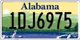 Alabama, 0AB1234 / 00AB123 / 00A1B23