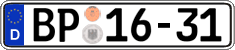 German license plate, Authorities and federal agencies