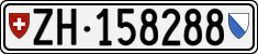License plate of Switzerland, Cars