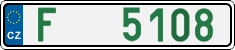 License plate of the Czech Republic, Dealer (2001)