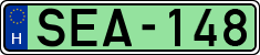 license plates of Hungary, Electric vehicles (1990)
